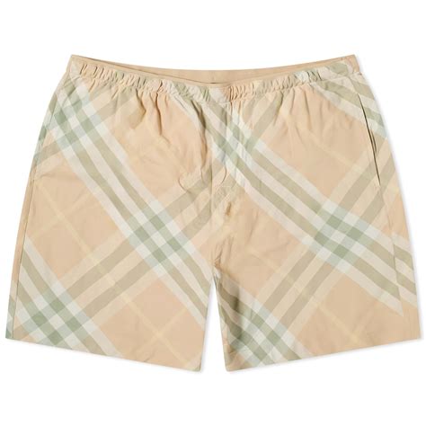 burberry check shorts|Burberry flax check swim shorts.